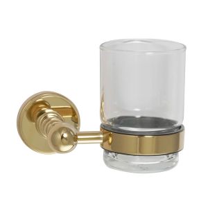 JTP Grosvenor Polished Gold Wall Mounted Tumbler Holder