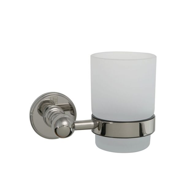 JTP Grosvenor Nickel Wall Mounted Tumbler Holder