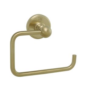 JTP Grosvenor Brushed Brass Wall Mounted Toilet Roll Holder