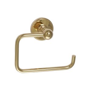 JTP Grosvenor Polished Gold Wall Mounted Toilet Roll Holder