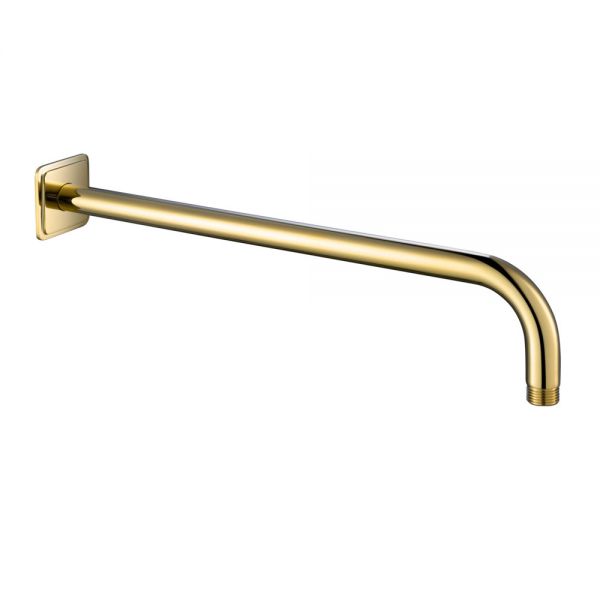 JTP Grosvenor Antique Brass 400mm Round Wall Mounted Shower Arm