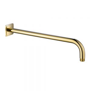 JTP Grosvenor Antique Brass 400mm Round Wall Mounted Shower Arm