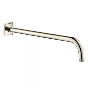 JTP Grosvenor Nickel 400mm Round Wall Mounted Shower Arm
