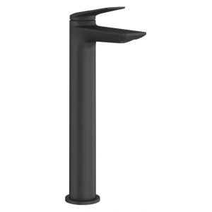Britton Greenwich Matt Black Tall Basin Mixer Tap