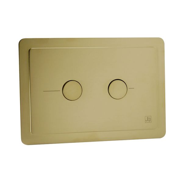 JTP Grosvenor Brushed Brass Dual Flush Plate