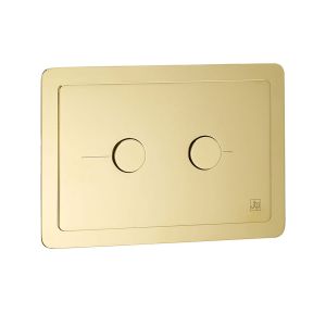 JTP Grosvenor Polished Gold Dual Flush Plate