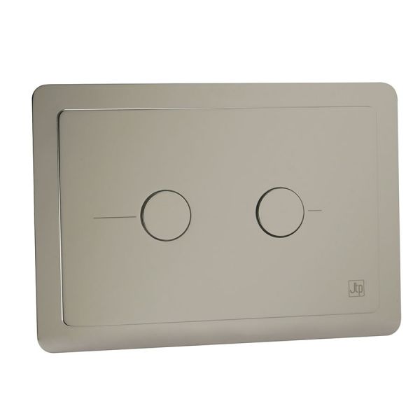 JTP Grosvenor Nickel Dual Flush Plate