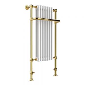 JTP Grosvenor 1130 x 553 Antique Brass Traditional Towel Radiator