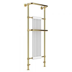 JTP Grosvenor 1500 x 574 Antique Brass Traditional Towel Radiator