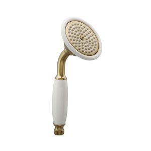 JTP Grosvenor Brushed Brass Single Function Shower Handset
