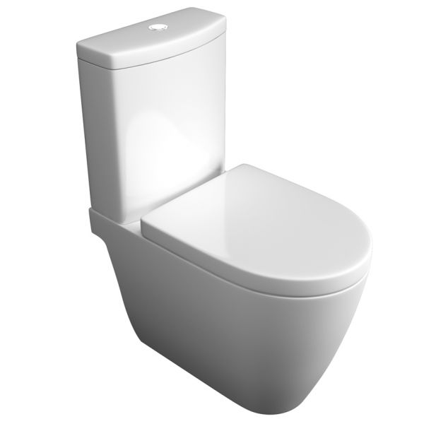 Kartell Genoa Close Coupled WC with Cistern and Toilet Seat