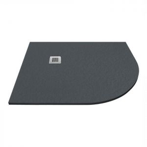 Tissino Giorgio2 1200 x 900 Offset Quadrant Right Hand Slate Effect Shower Tray