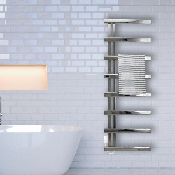 JIS Sussex Goodwood 1400mm x 500mm Designer Stainless Steel Towel Rail #2