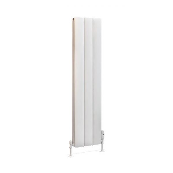 Eastbrook Guardia 1200 x 280 Matt White Aluminium Designer Radiator