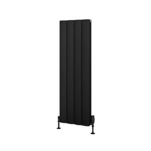 Eastbrook Guardia 1200 x 375 Matt Black Aluminium Designer Radiator