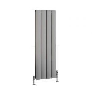 Eastbrook Guardia 1200 x 375 Matt Grey Aluminium Designer Radiator