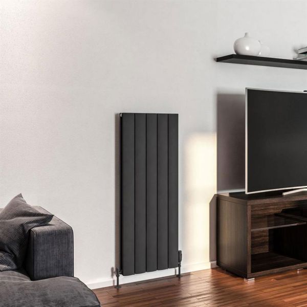 Eastbrook Guardia 1200 x 470 Matt Anthracite Aluminium Designer Radiator #2