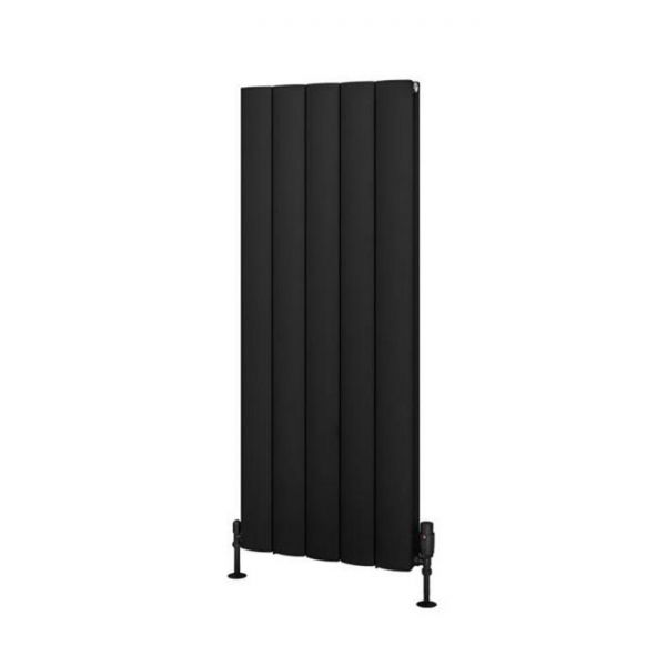 Eastbrook Guardia 1200 x 470 Matt Black Aluminium Designer Radiator