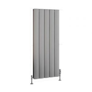 Eastbrook Guardia 1200 x 470 Matt Grey Aluminium Designer Radiator