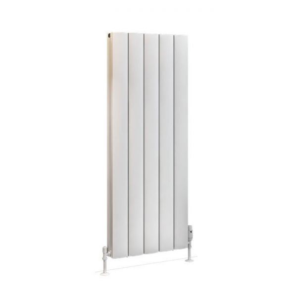 Eastbrook Guardia 1200 x 470 Matt White Aluminium Designer Radiator