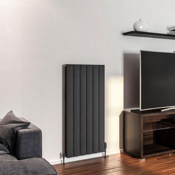 Eastbrook Guardia 1200 x 565 Matt Anthracite Aluminium Designer Radiator #2