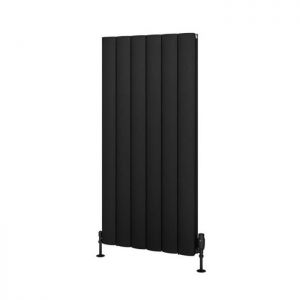 Eastbrook Guardia 1200 x 565 Matt Black Aluminium Designer Radiator