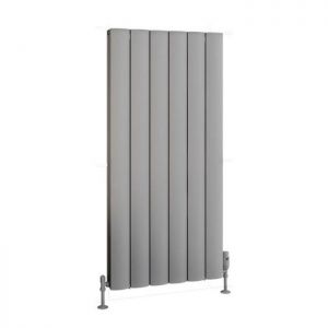 Eastbrook Guardia 1200 x 565 Matt Grey Aluminium Designer Radiator