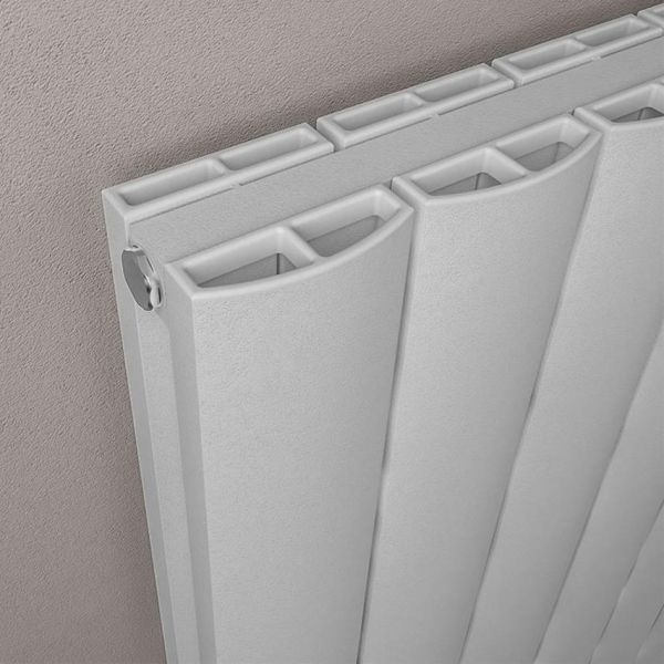 Eastbrook Guardia 600 x 1040 Matt Grey Aluminium Designer Radiator #3