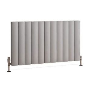 Eastbrook Guardia 600 x 1040 Matt Grey Aluminium Designer Radiator
