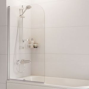 Roman Showers Haven 6 Curved Hinged Bath Screen 1360 x 820mm