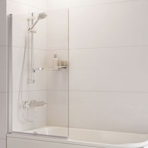 Roman Showers Haven 6 Straight Hinged Bath Screen 1360 x 820mm