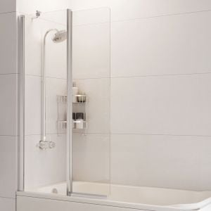 Roman Showers Haven 6 Two Panel Inward Folding Bath Screen 1500 x 900mm