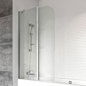 Roman Showers Haven 6 Left Hand Two Panel Curved Bath Screen 1500 x 900mm