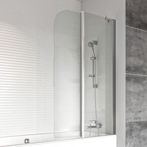 Roman Showers Haven 6 Right Hand Two Panel Curved Bath Screen 1500 x 900mm