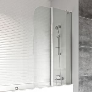 Roman Showers Haven 6 Right Hand Two Panel Curved Bath Screen 1500 x 900mm