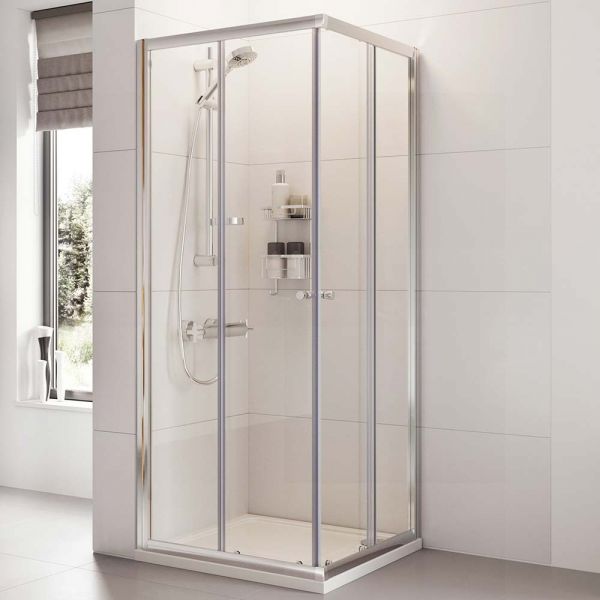 Roman Showers Haven 6 Corner Entry Sliding Enclosure 1000 x 1000mm