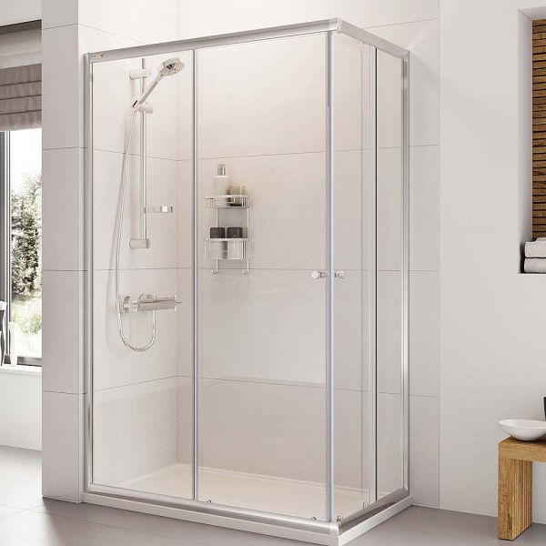 Roman Showers Haven 6 Corner Entry Sliding Enclosure 800 x 900mm