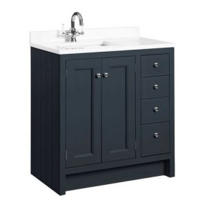 Roper Rhodes Hampton Slate Grey 800 Vanity Unit and Underslung Basin