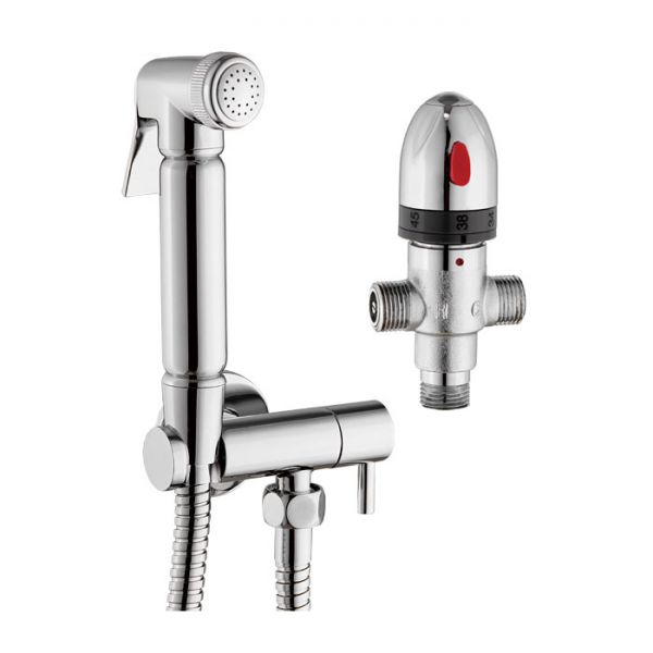 Hartland Round Thermostatic Douche Bidet Kit with Valve