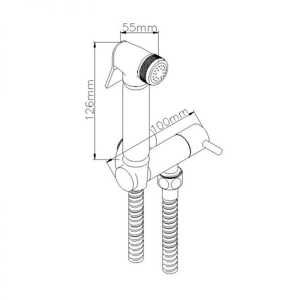 Hartland Round Douche Bidet Diverter Kit #2