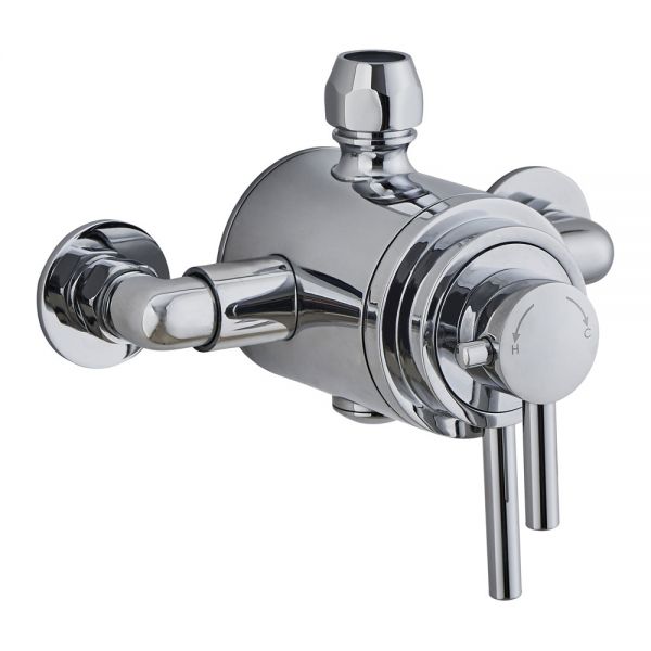 Hartland Round Concentric Exposed Dual Control Thermostatic Shower Valve