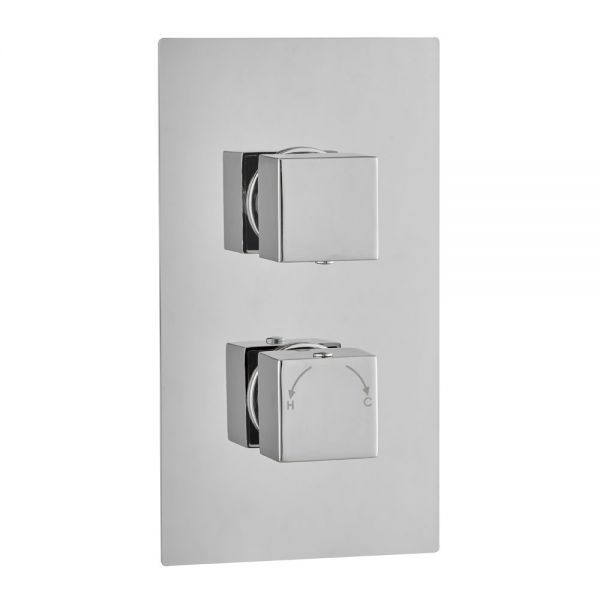 Hartland Square Single Outlet Thermostatic Shower Valve