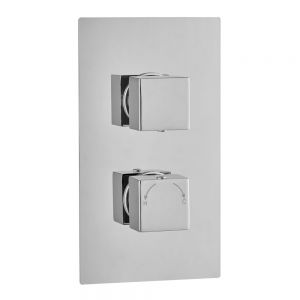 Hartland Square Dual Outlet Thermostatic Shower Valve