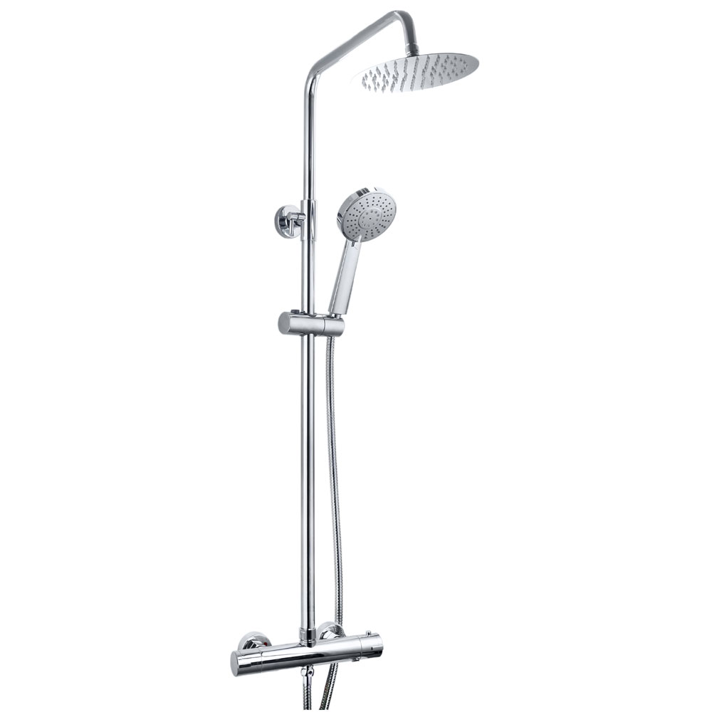 Hartland Plumb Essentials Round Thermostatic Shower Kit HAR0173