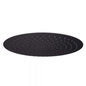 Hartland Orca Black 250mm Round Stainless Steel Shower Head