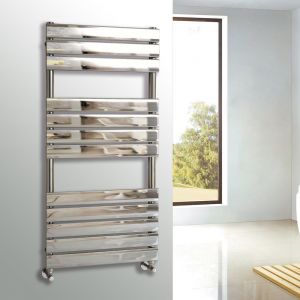 Hartland Queenstown 1200 x 600mm Chrome Designer Towel Radiator