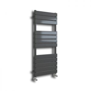 Hartland Queenstown 1200 x 450mm Matt Grey Designer Towel Radiator