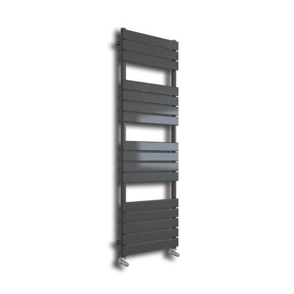 Hartland Queenstown 1600 x 600mm Matt Grey Designer Towel Radiator