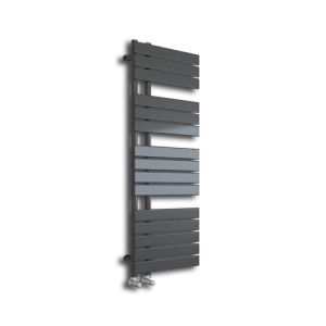 Hartland Wellington 1380 x 500mm Grey Designer Towel Radiator