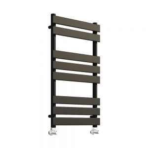 Hartland Queenstown 800 x 450mm Matt Black Designer Towel Radiator